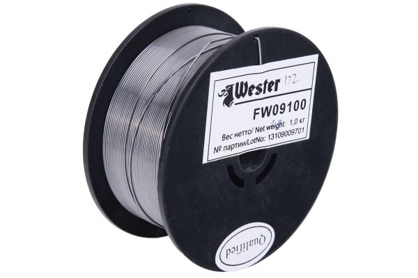 Проволока сварочная WESTER FW 09100  флюсовая 990-060 0.9мм, 1 кг