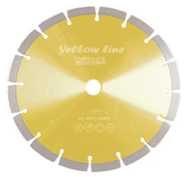  Диск сегментный для резки бетона Yellow Line Beton сухой 350D-2.8T-10W-25.4 Д.О. 
