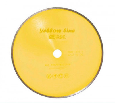  Диск сплошная кромка для резки керамики сухой Yellow Line Ceramics 150D-1.6-5W-22.2 