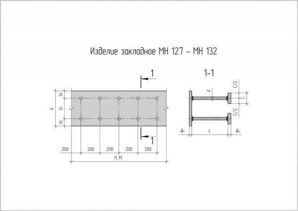 Закладные изделия МН-131
